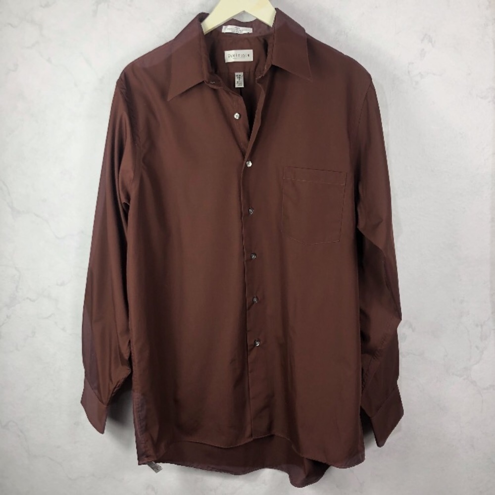 [Van Heusen] Brown Button Down Top